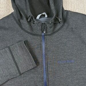 Voormi Mens Medium Gray Wool Blend Full Zip Scuba Hoodie Jacket *Read
